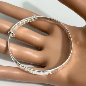 999 Fine Sterling Silver Shining Star Bracelet adjustable